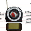 Lehallgatás és rejtett kamera detektor LCD kijelzős