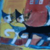 Goebel Rosina Wachtmeister Cats Passiggiata Oblong Dish. Boxed. 2002